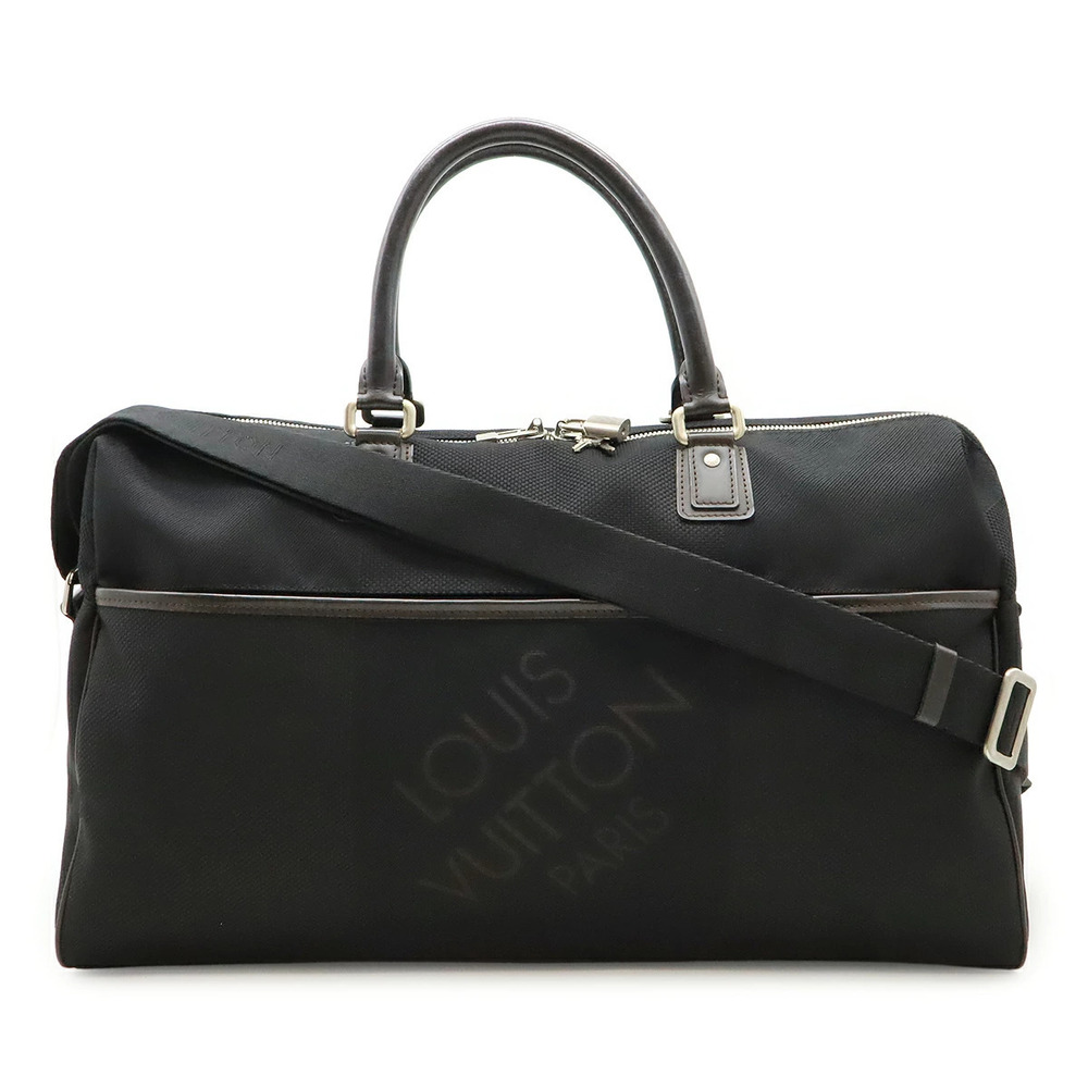LOUIS VUITTON Damier Geant Albatross Boston Bag Travel Shoulder Noir Black